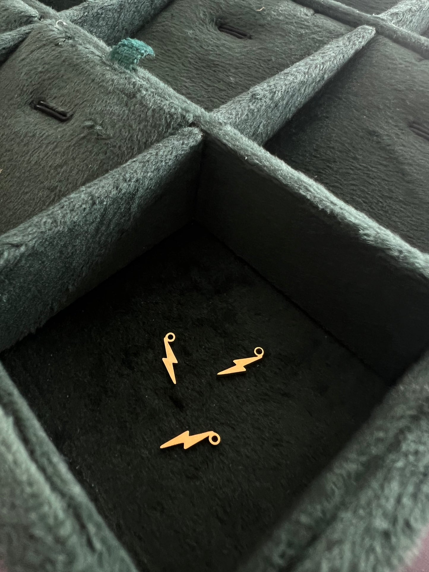 Gold Lightening Charm