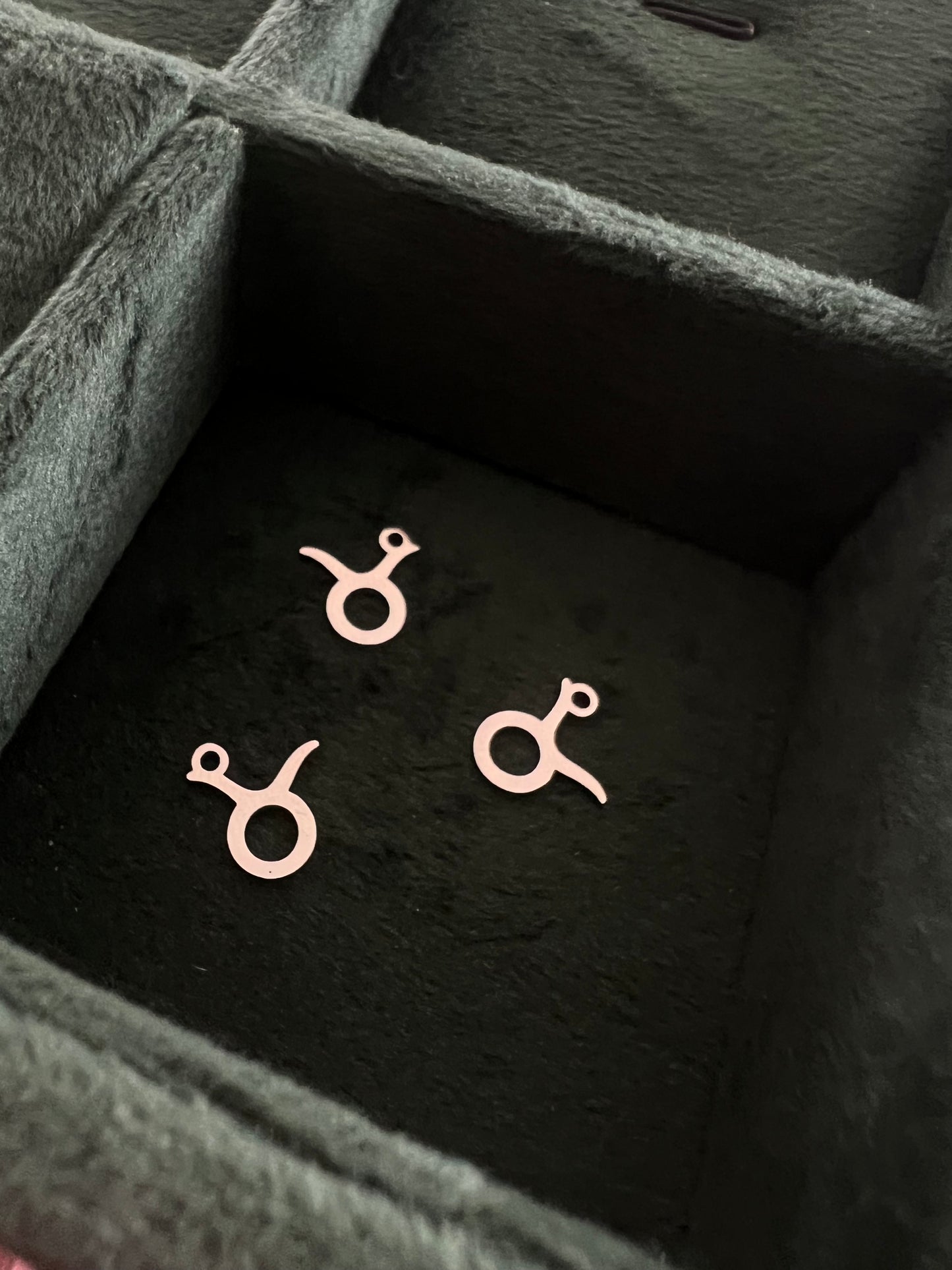 Silver Taurus Charm