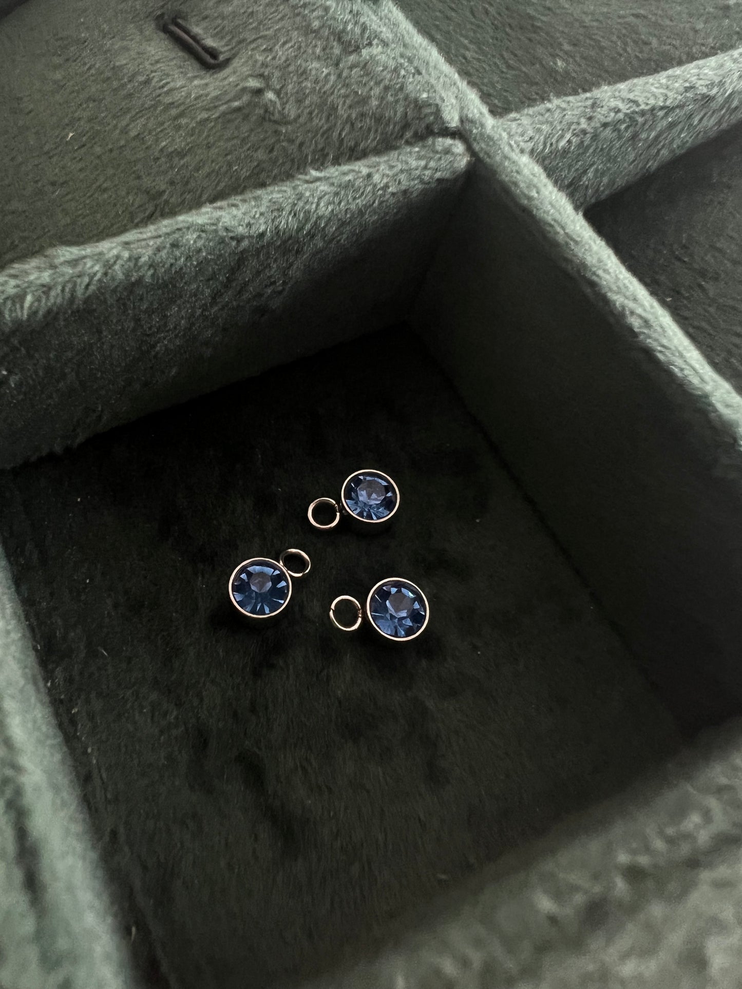 Silver March Birthstone Charm
