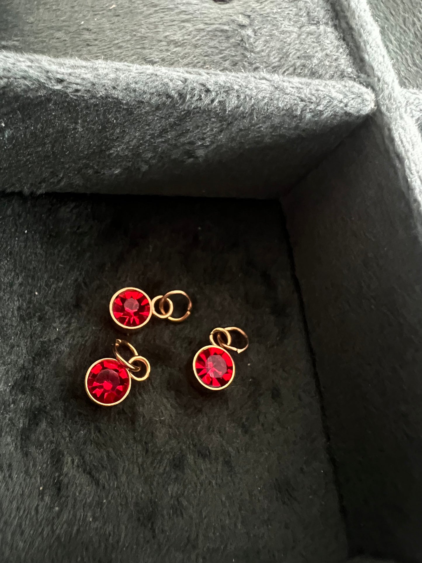 Gold July Birthstone Charm