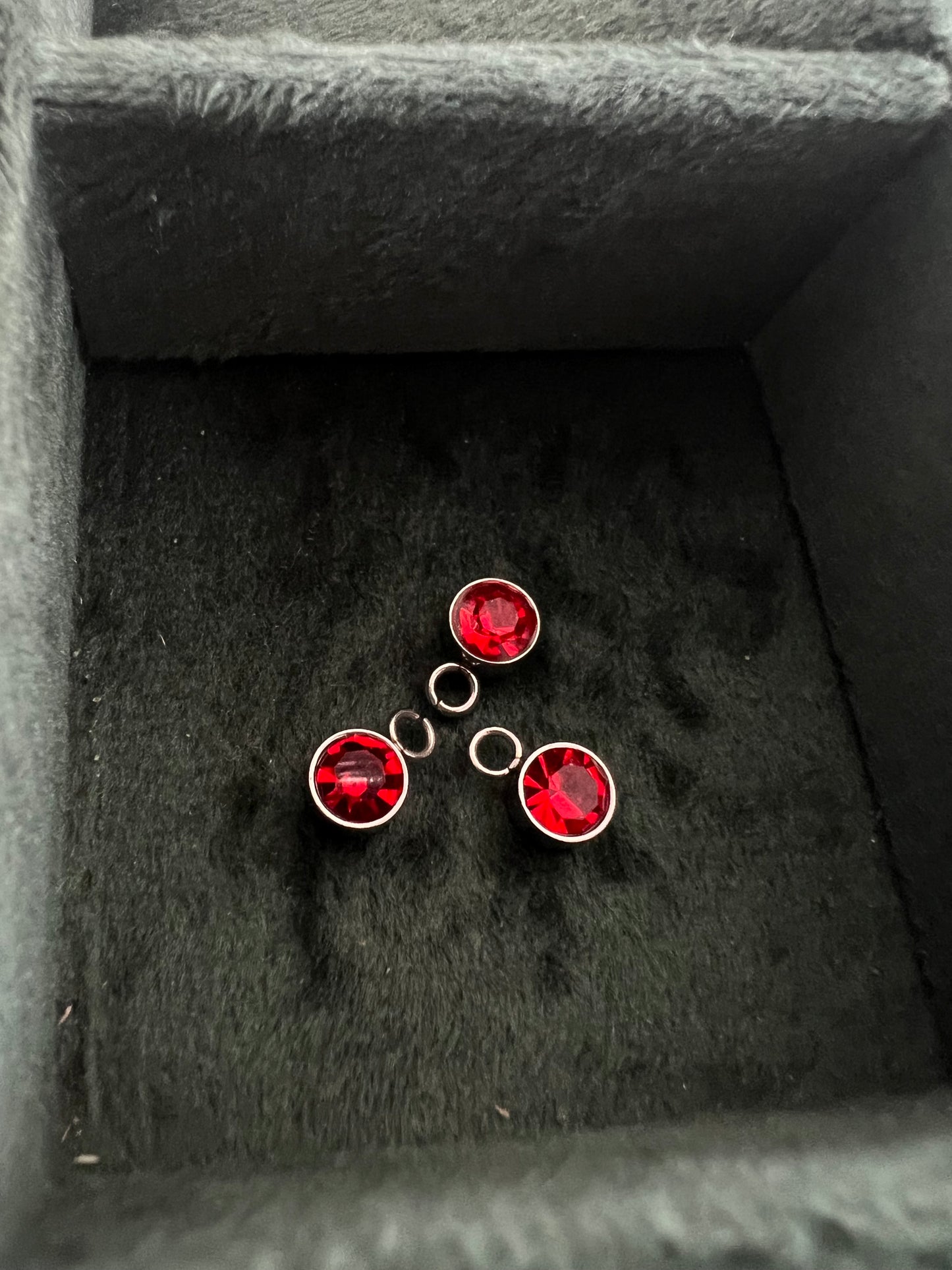 Silver July Birthstone Charm