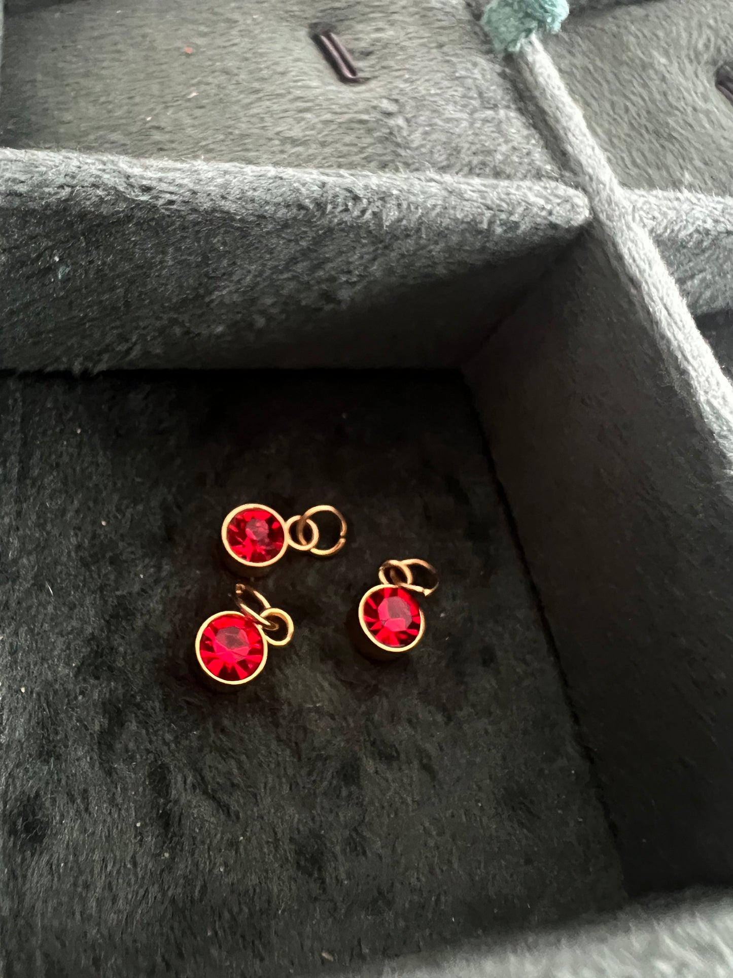 Gold July Birthstone Charm