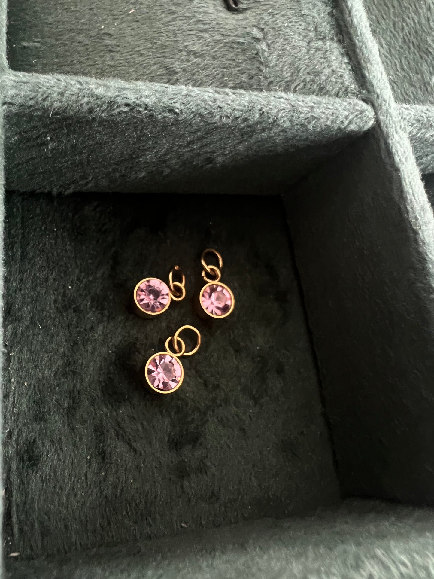 Gold October Birthstone Charm
