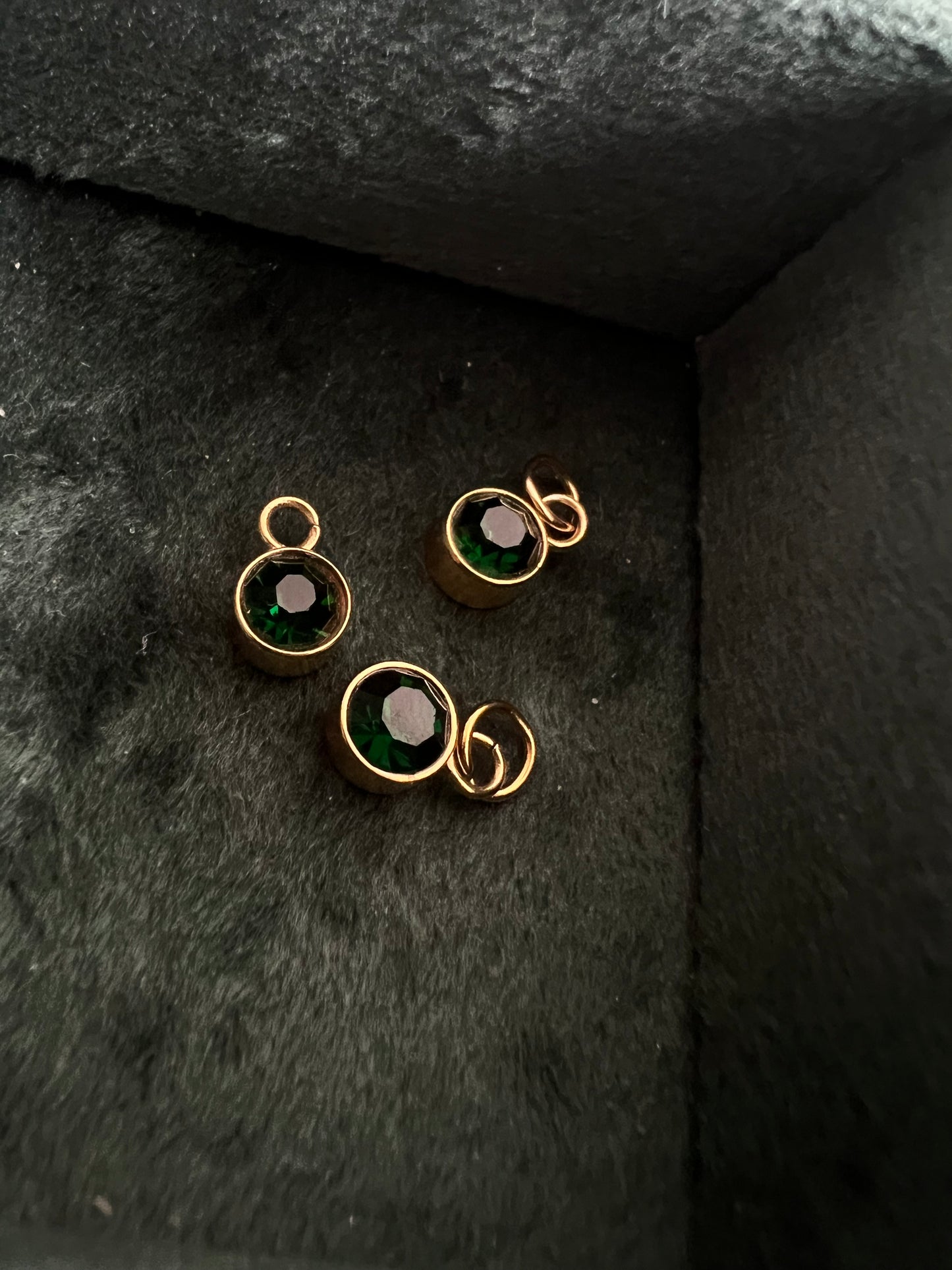 Gold May Birthstone Charm