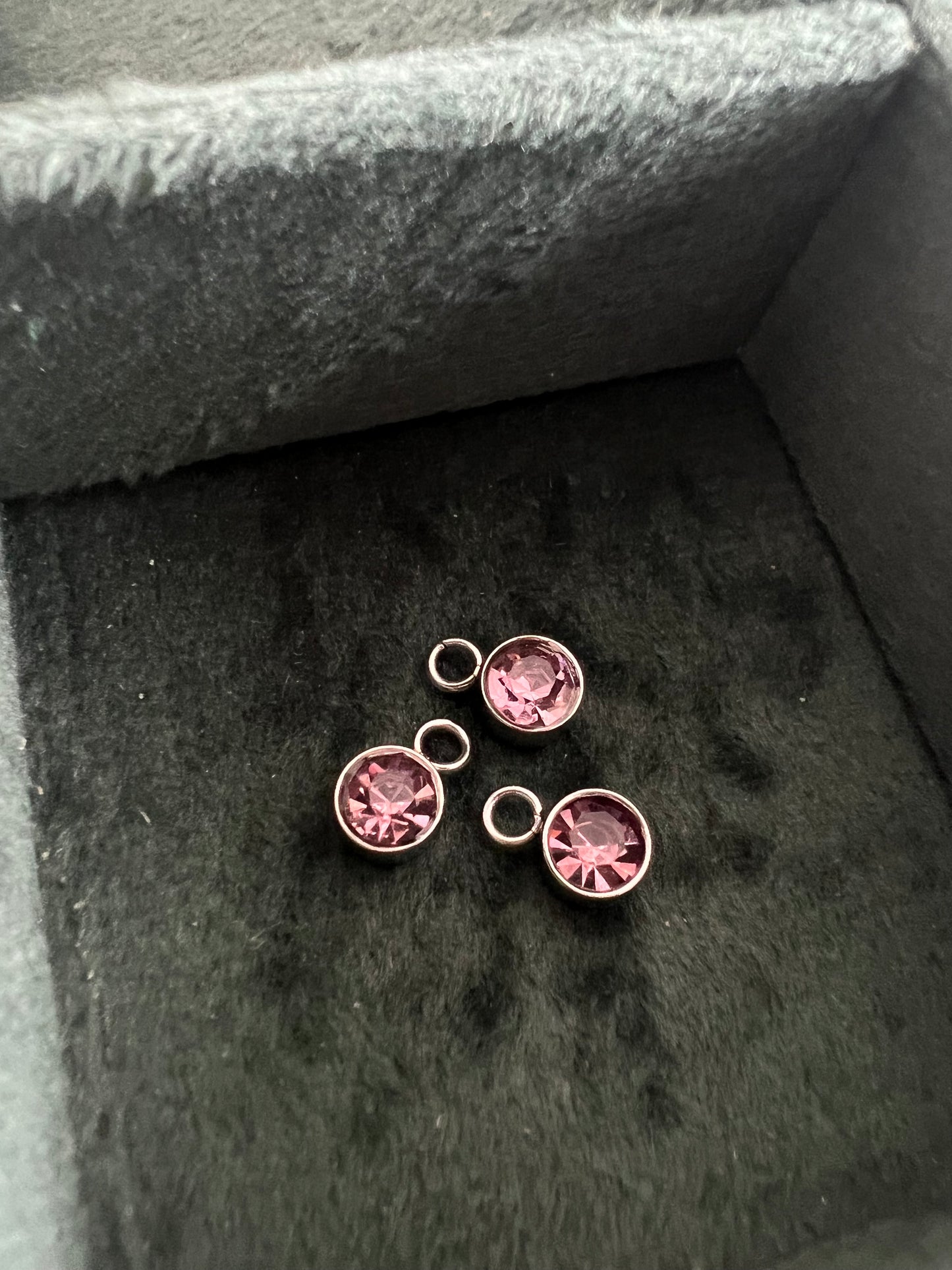Silver June Birthstone Charm