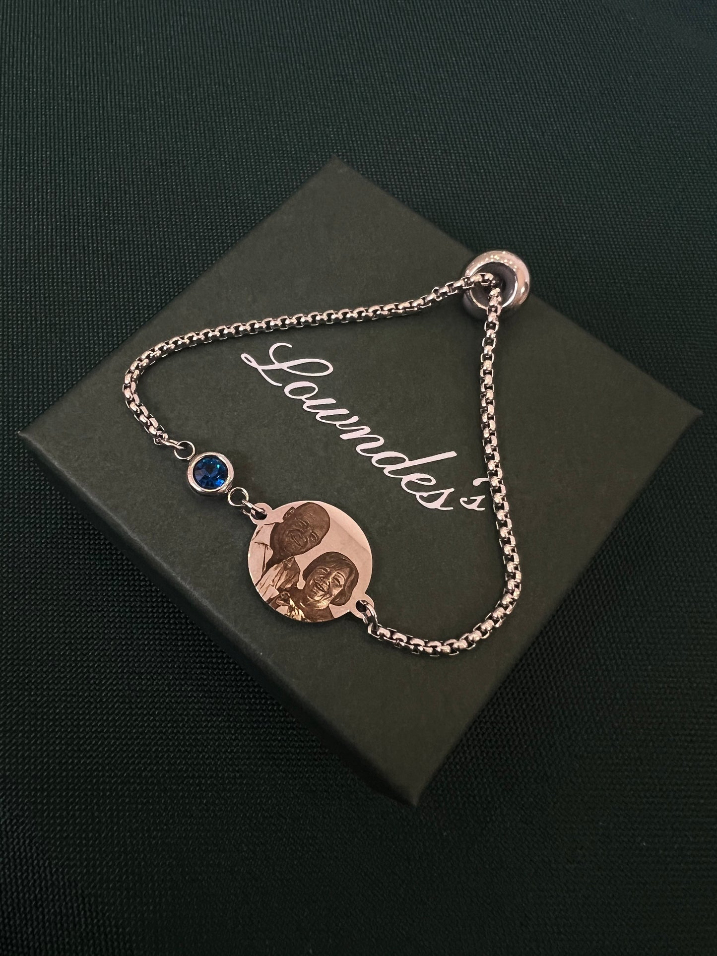 Silver Birthstone Add-On for Bracelet