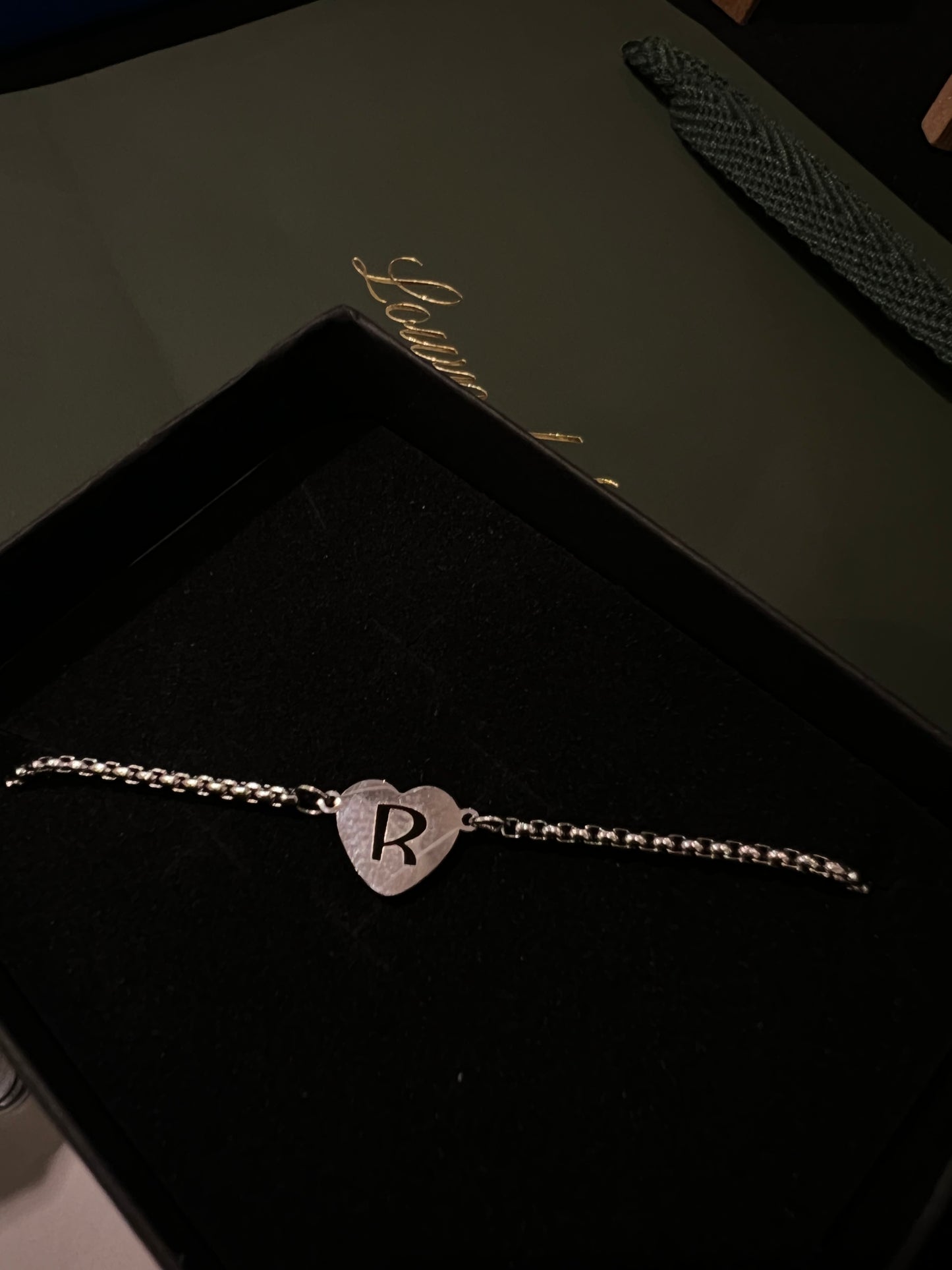Engraved Heart Bracelet