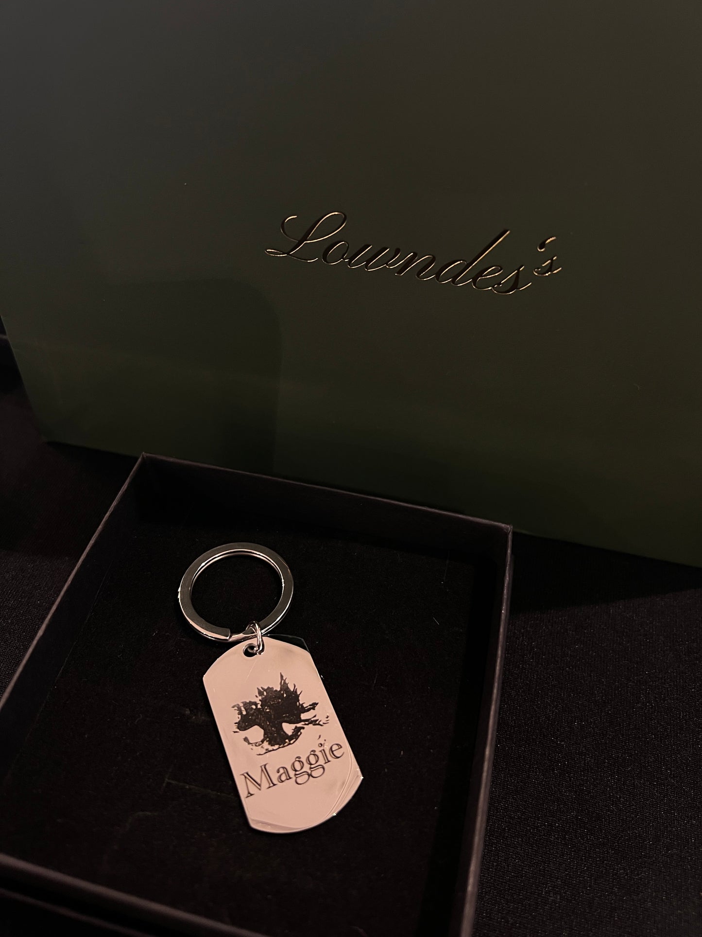 Engraved Picture Keyring