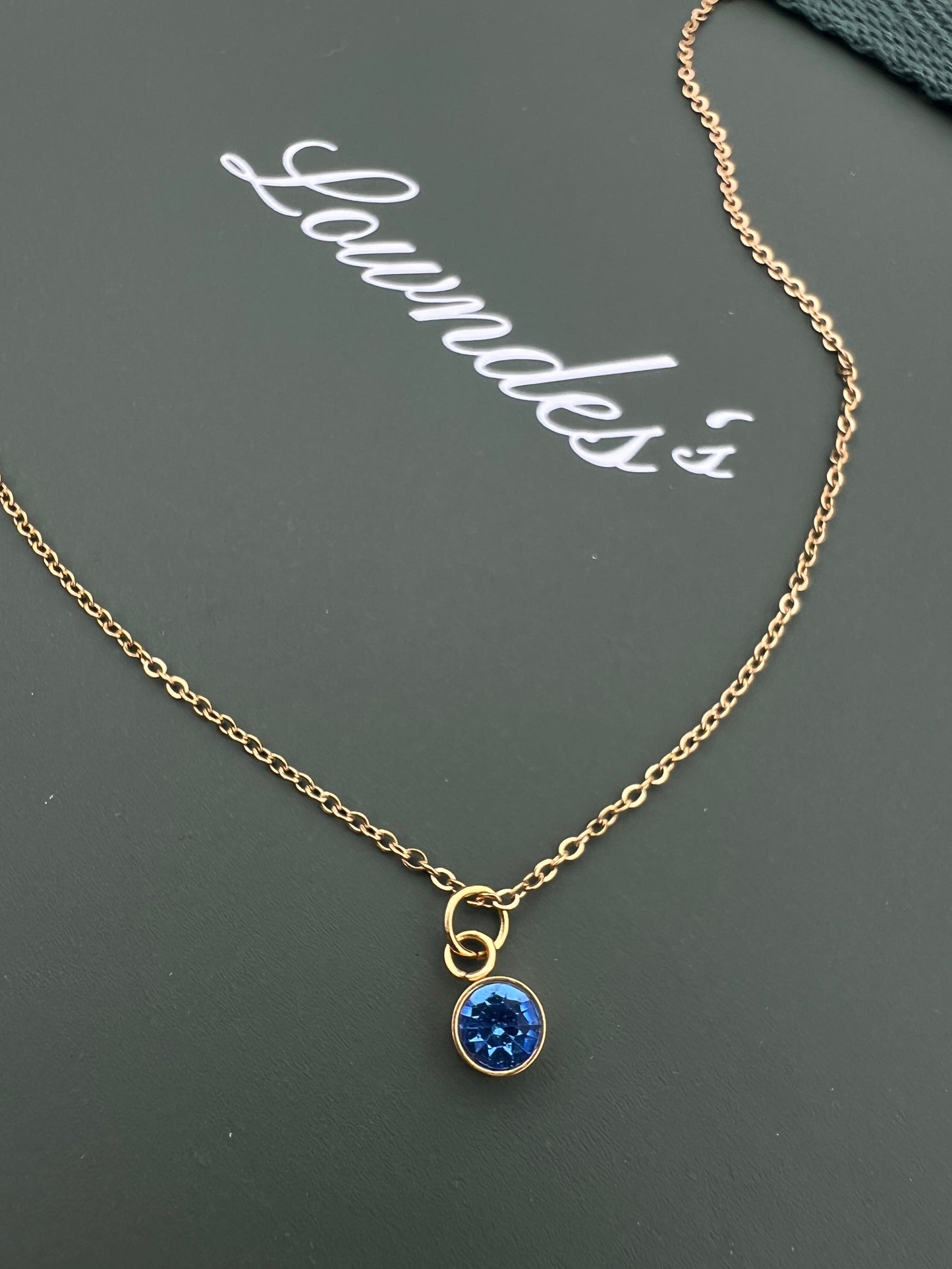 Gold Birthstone Necklaces