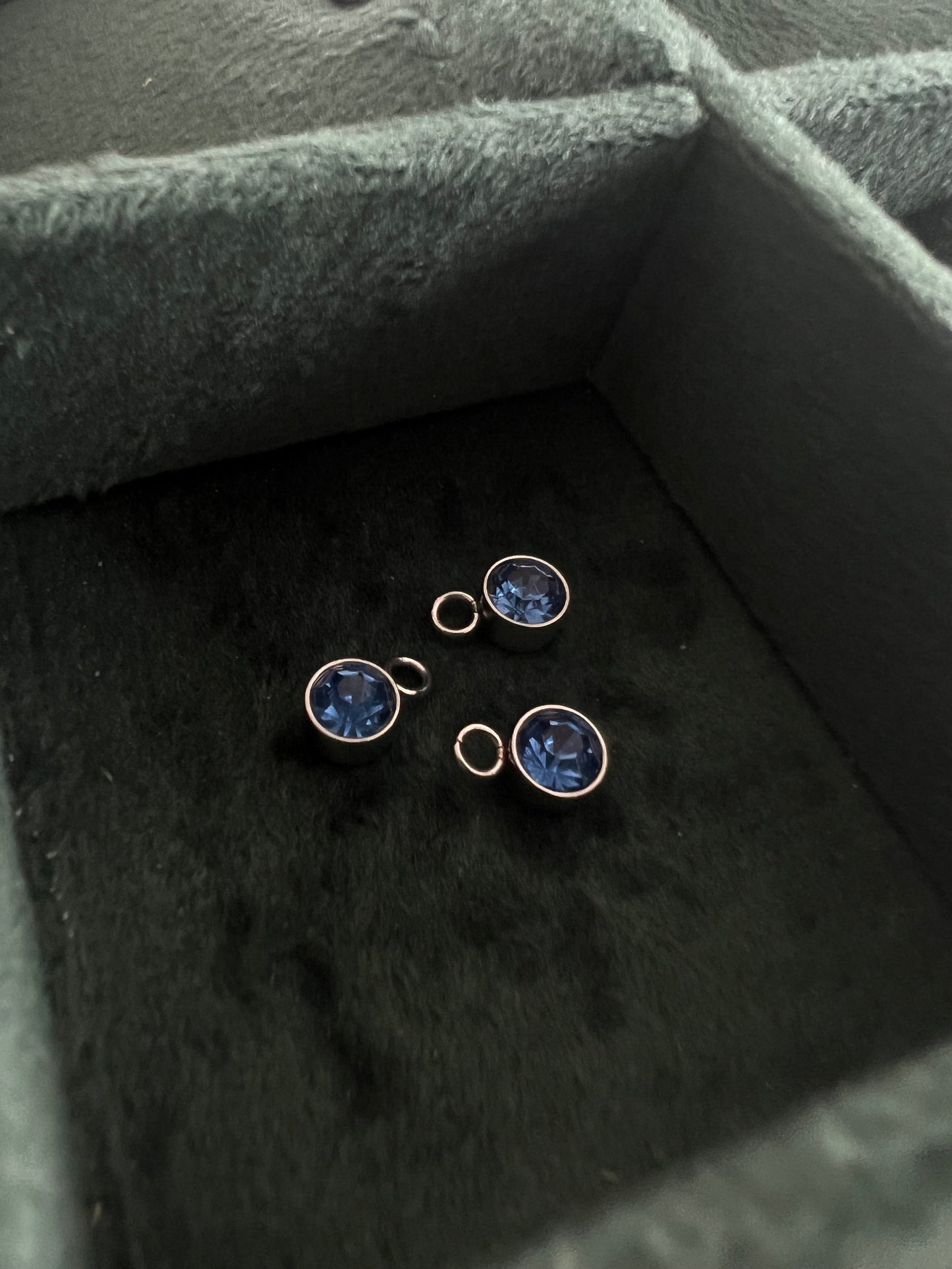 Silver March Birthstone Charm