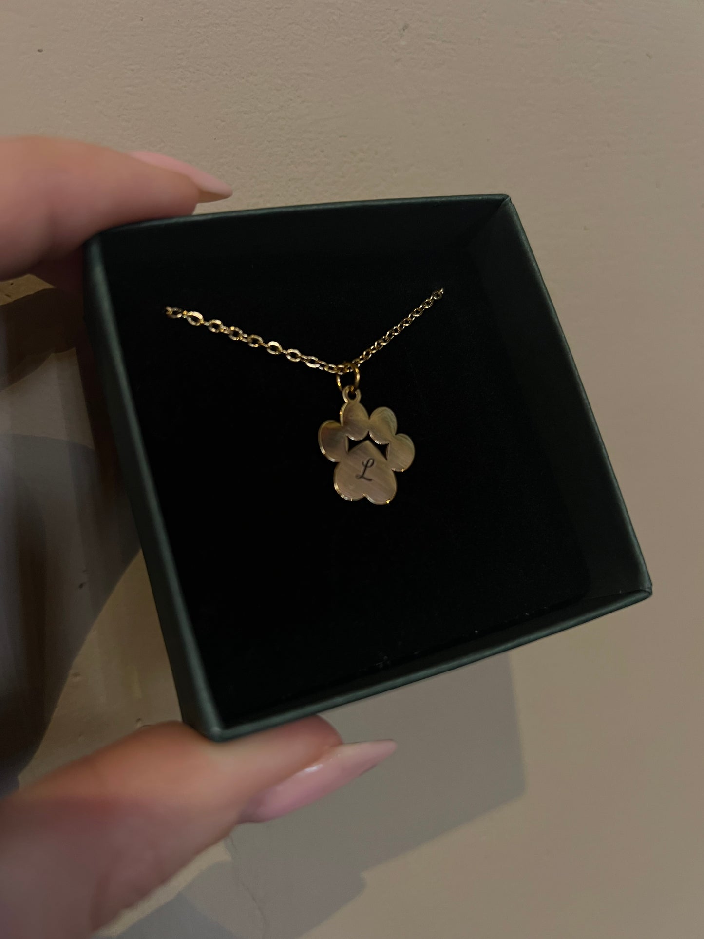 Gold Pawprint Necklace