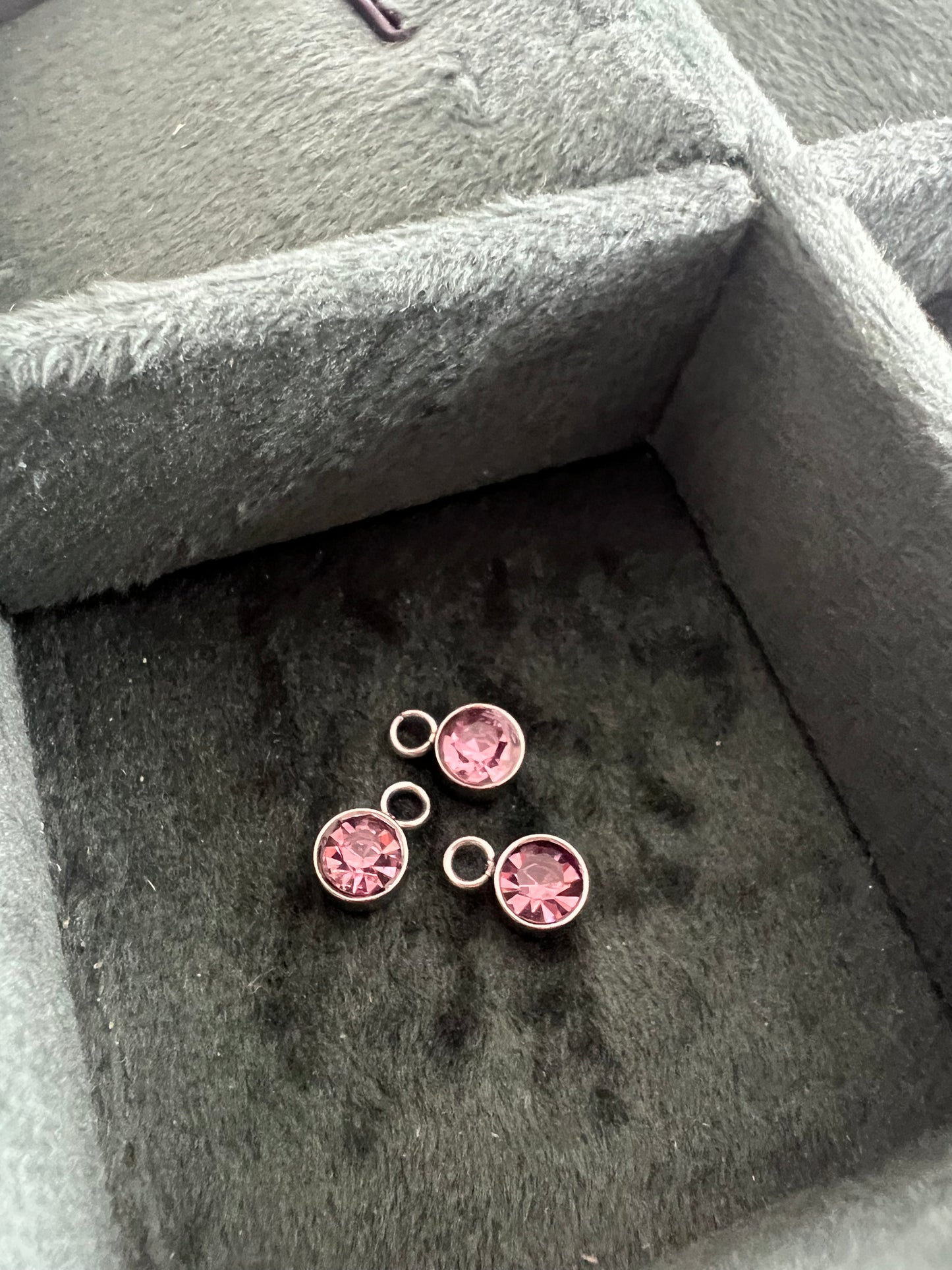 Silver June Birthstone Charm