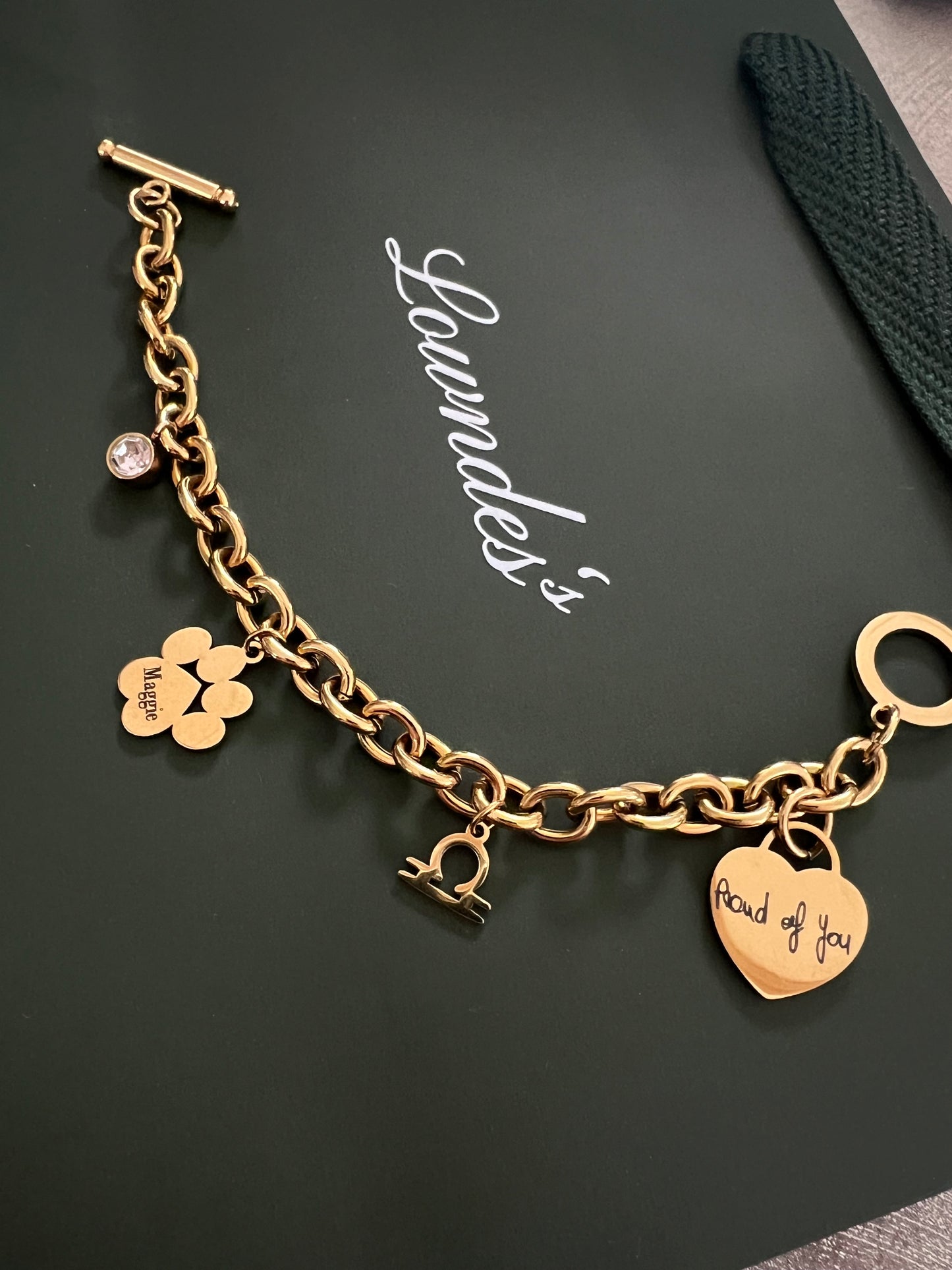 Gold Charm Bracelet