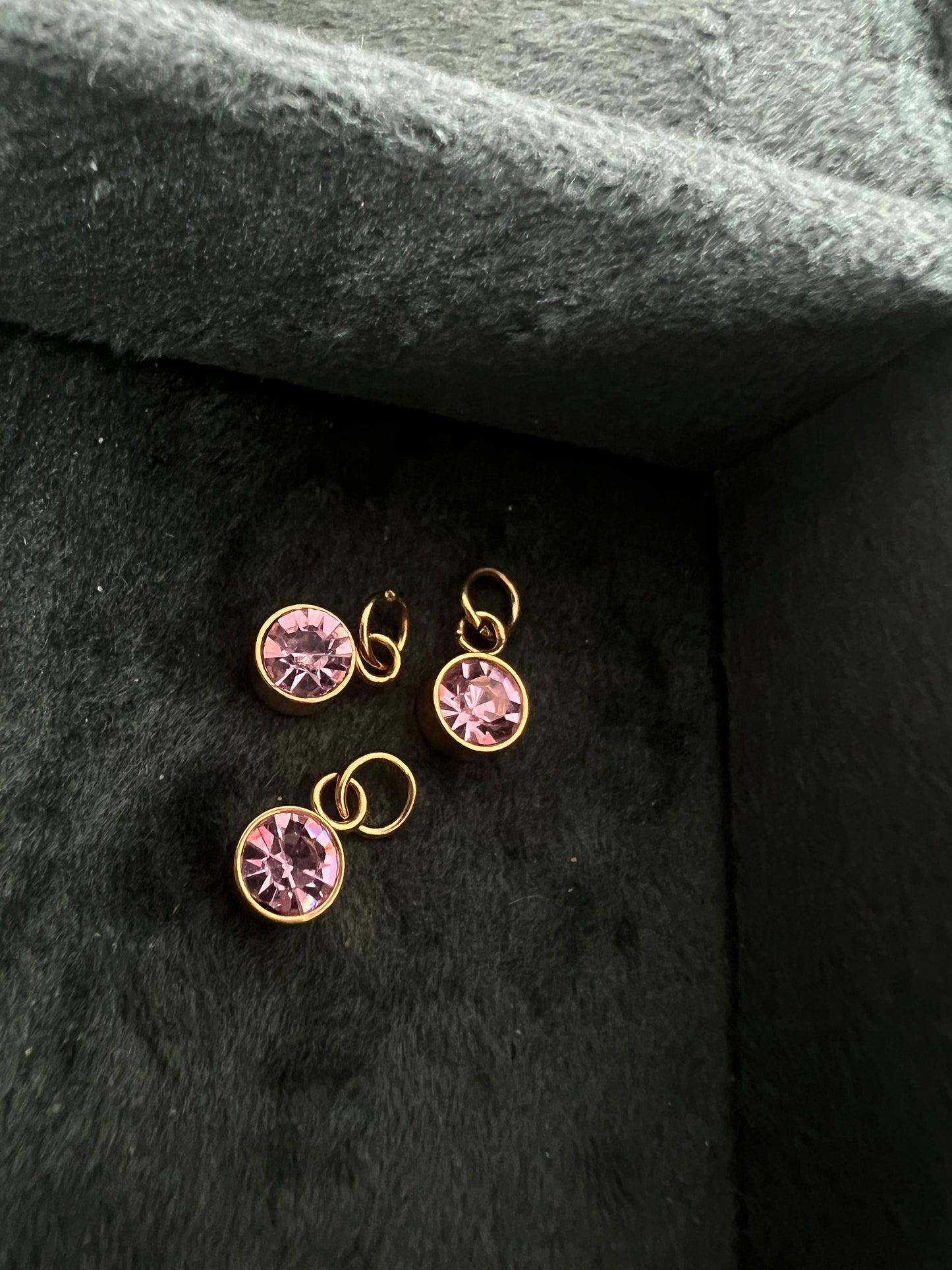 Gold October Birthstone Charm