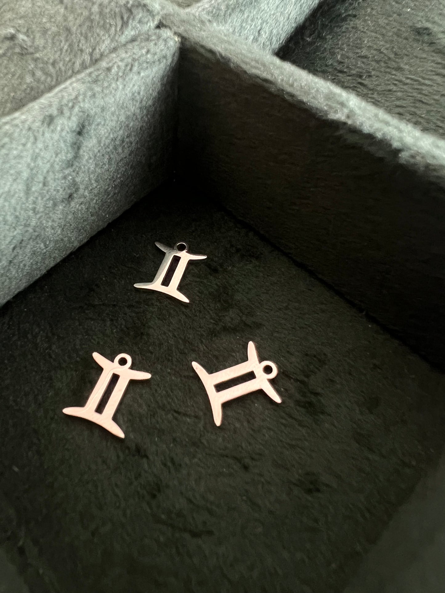 Silver Gemini Charm
