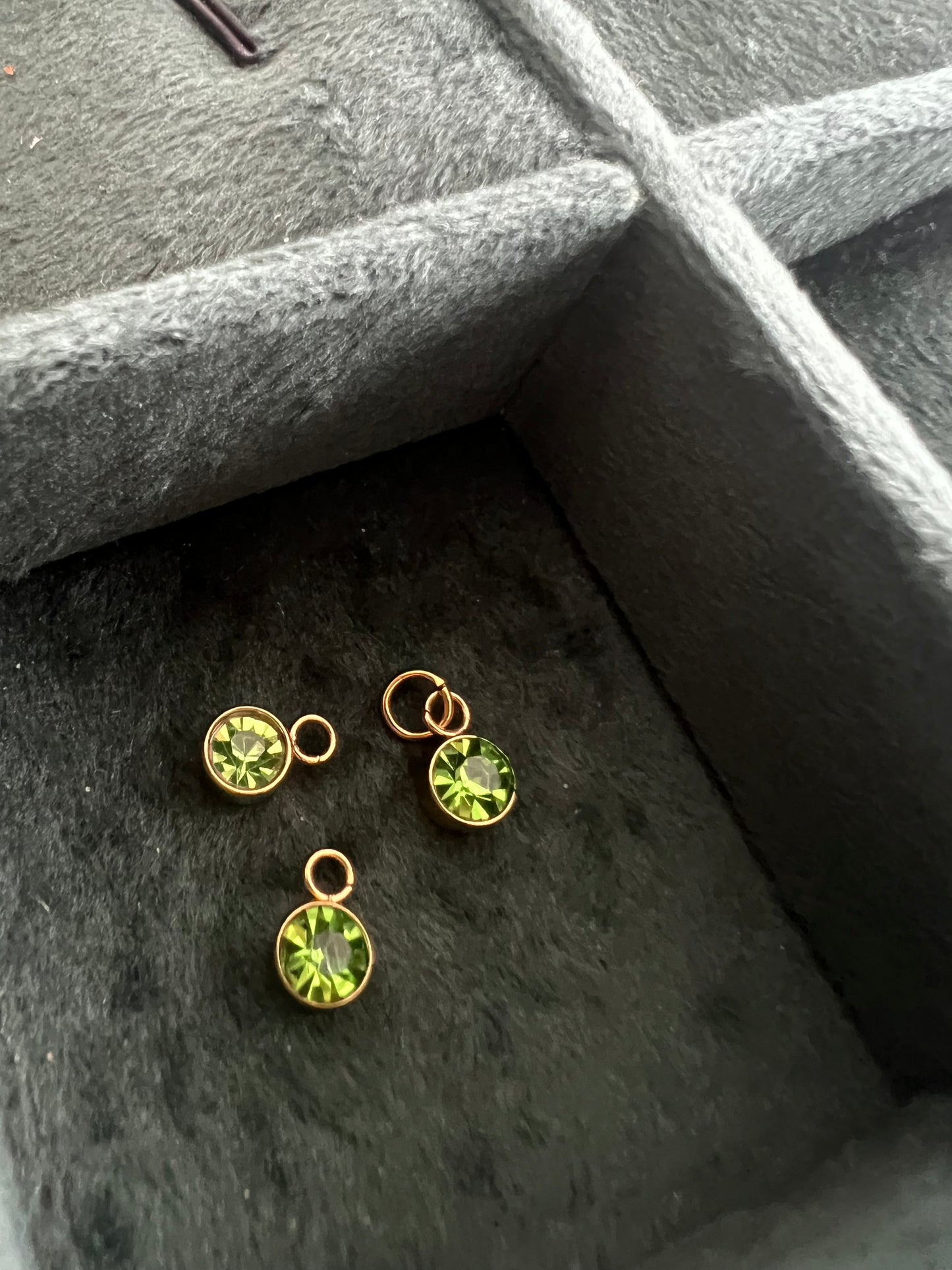 Gold August Birthstone Charm