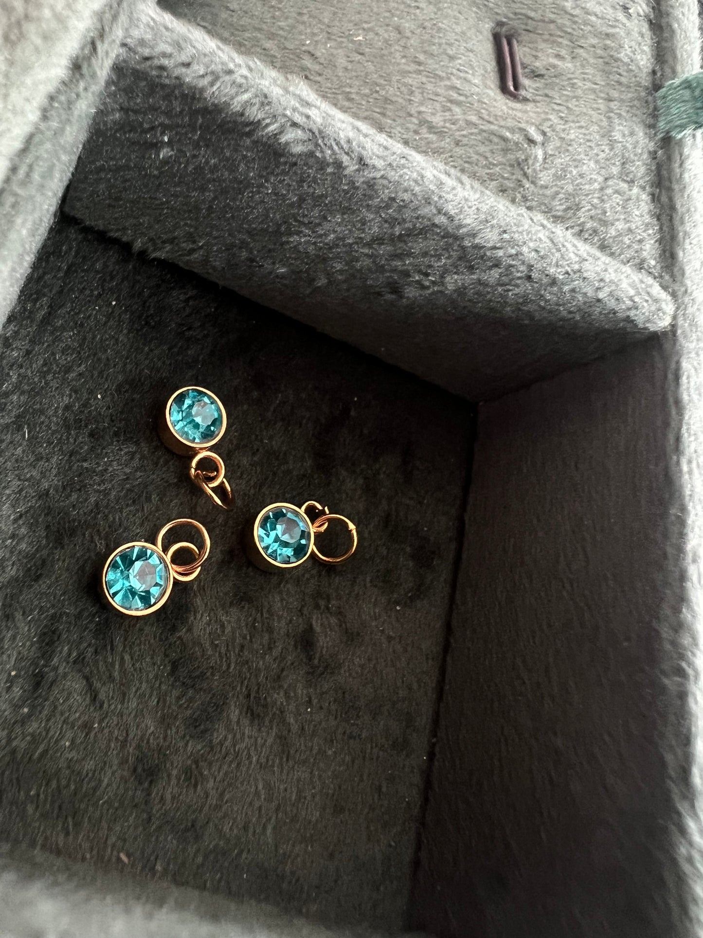 Gold December Birthstone Charm
