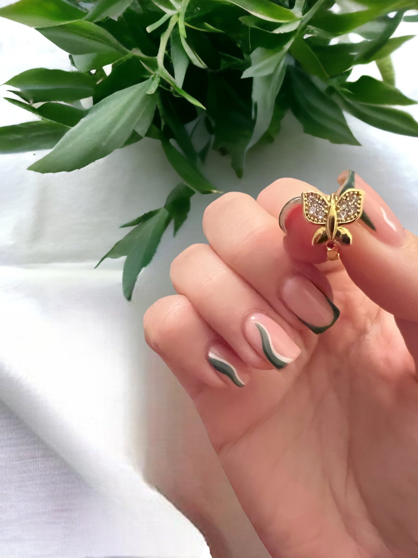 Gold Butterfly Earrings
