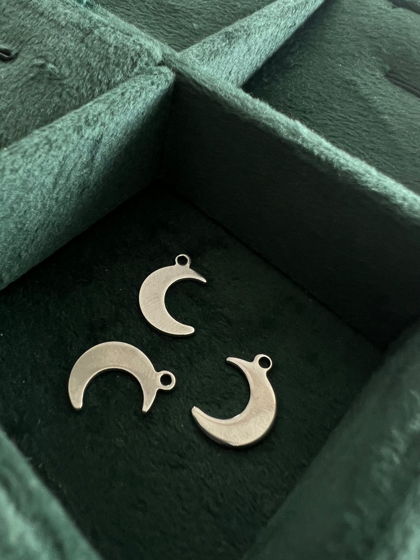 Silver Moon Charm