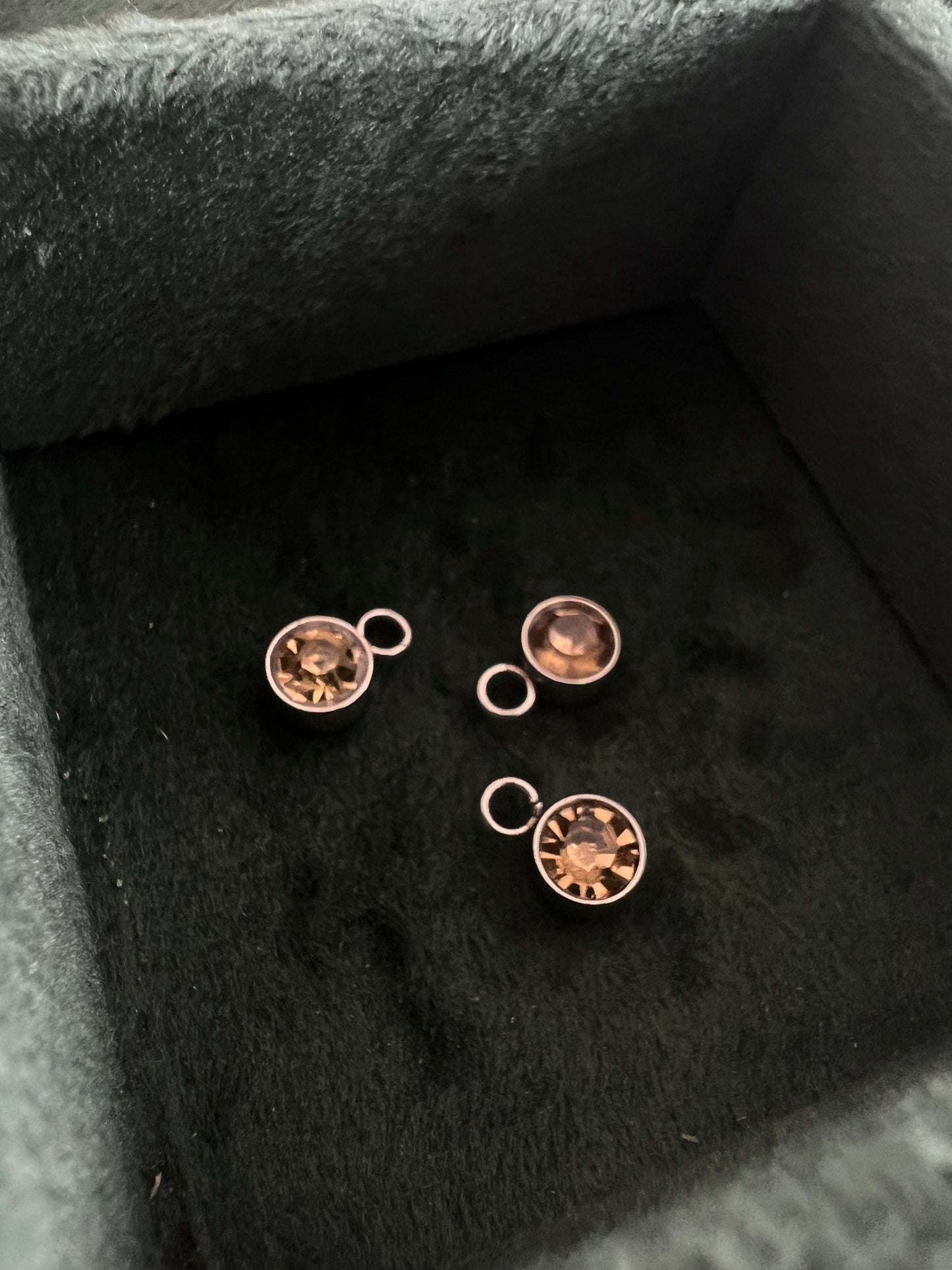 Silver November Birthstone Charm