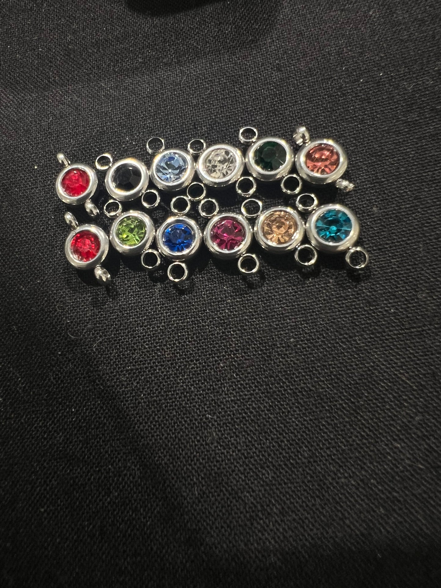 Silver Birthstone Add-On for Bracelet