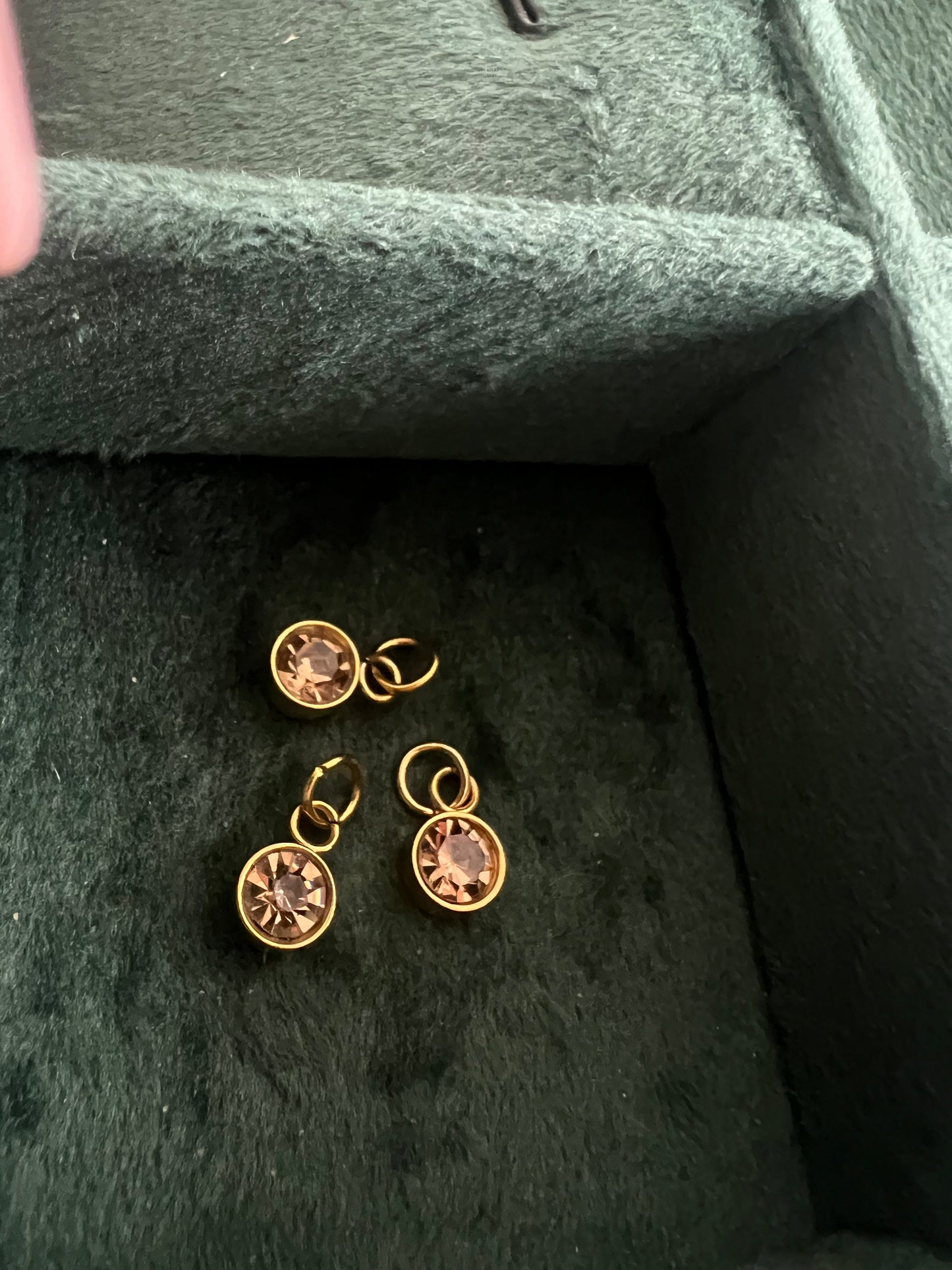 Gold November Birthstone Charm