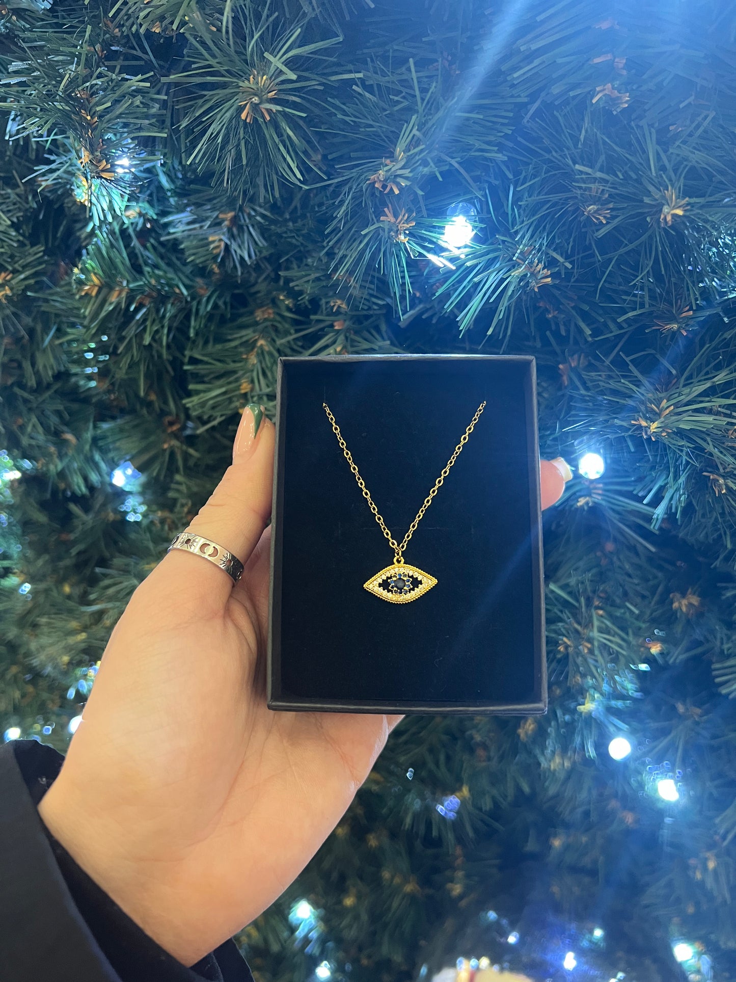 Gold Eye Necklace