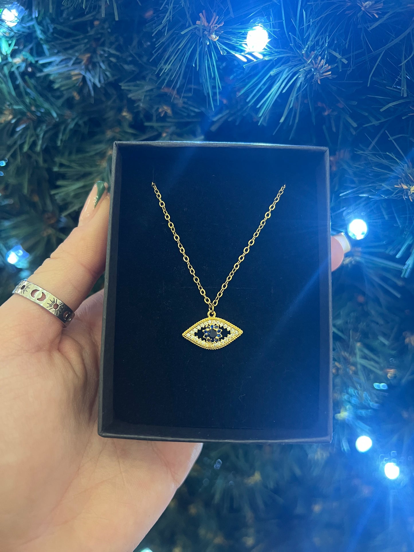 Gold Eye Necklace