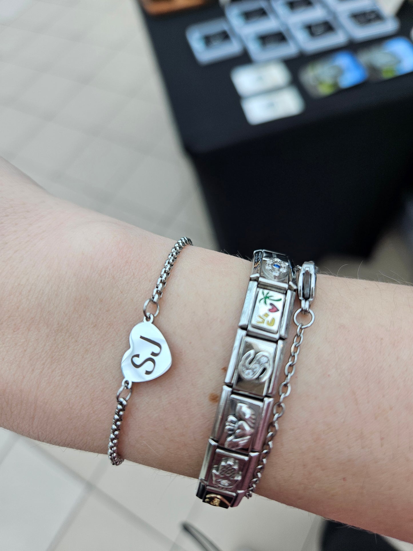 Engraved Heart Bracelet