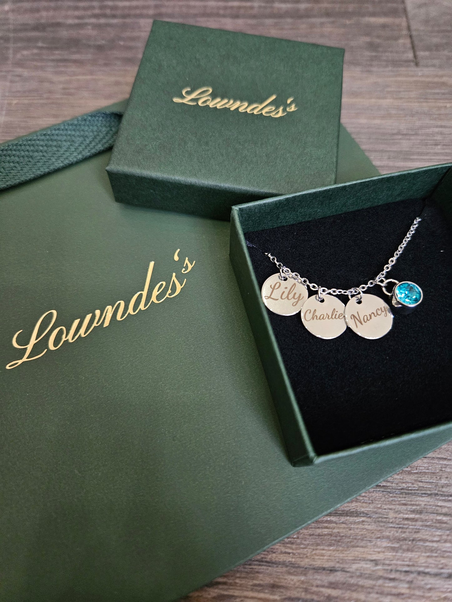 Engraved 12mm Disc Necklace