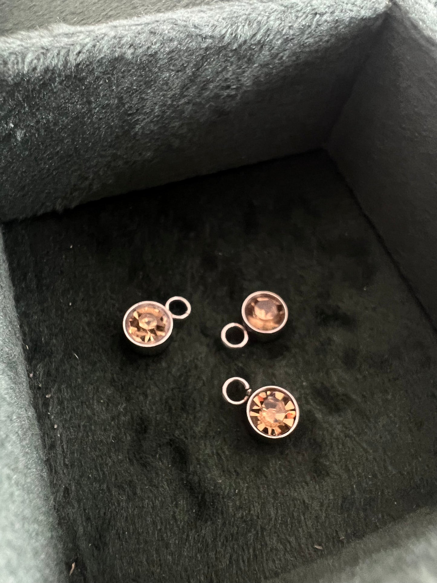 Silver November Birthstone Charm