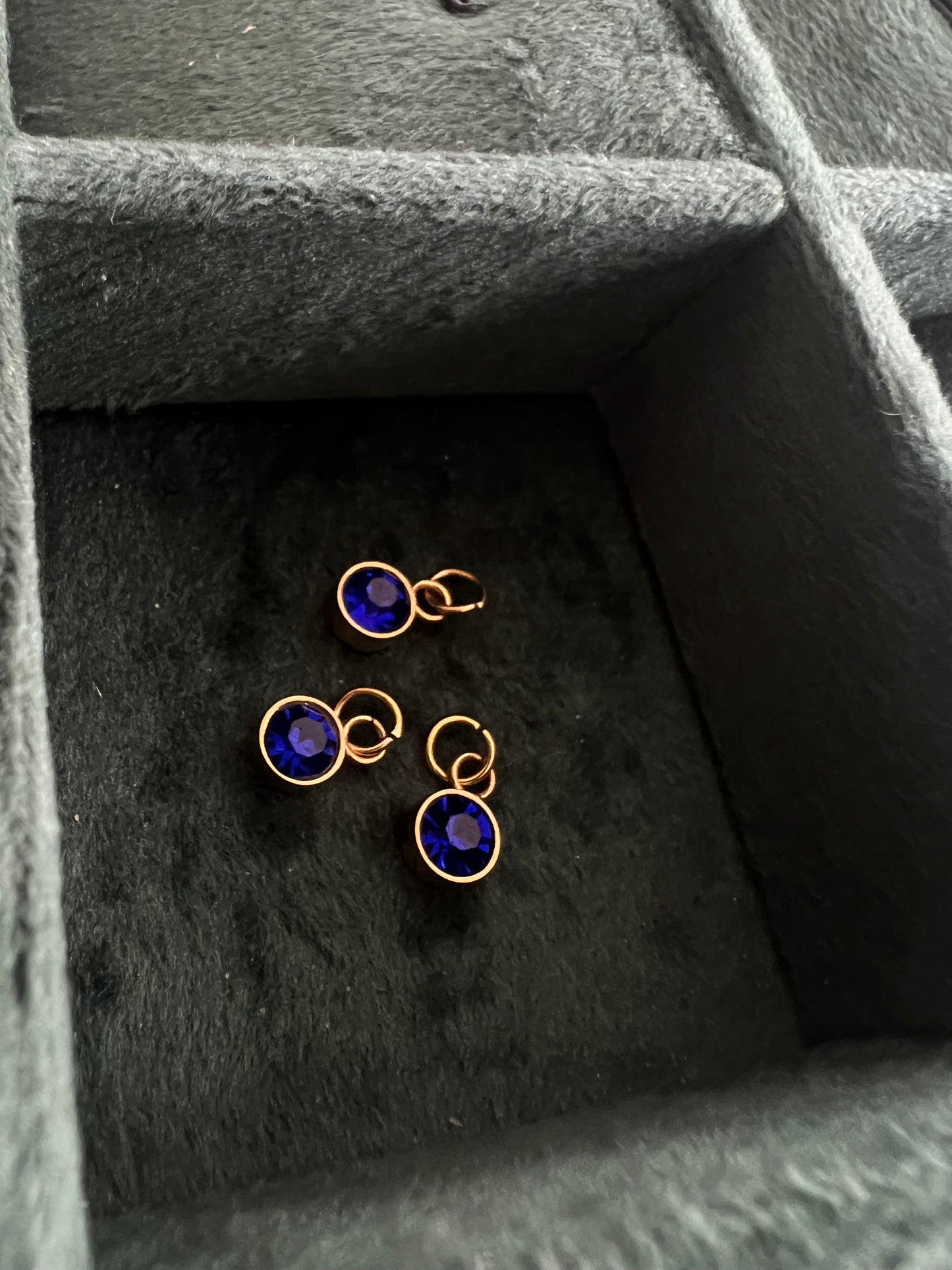 Gold September Birthstone Charm